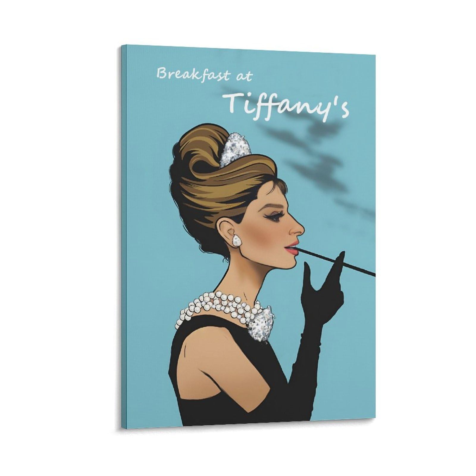 オードリヘップバーンのティファニーで朝食をのイラストポスターです。 Amazon.co.jp: Audrey Hepburn オードリーヘップバーン